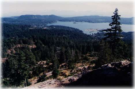 Sooke Basin from Mount Manuel Quimper | Copyright 2000 ISIS Communications